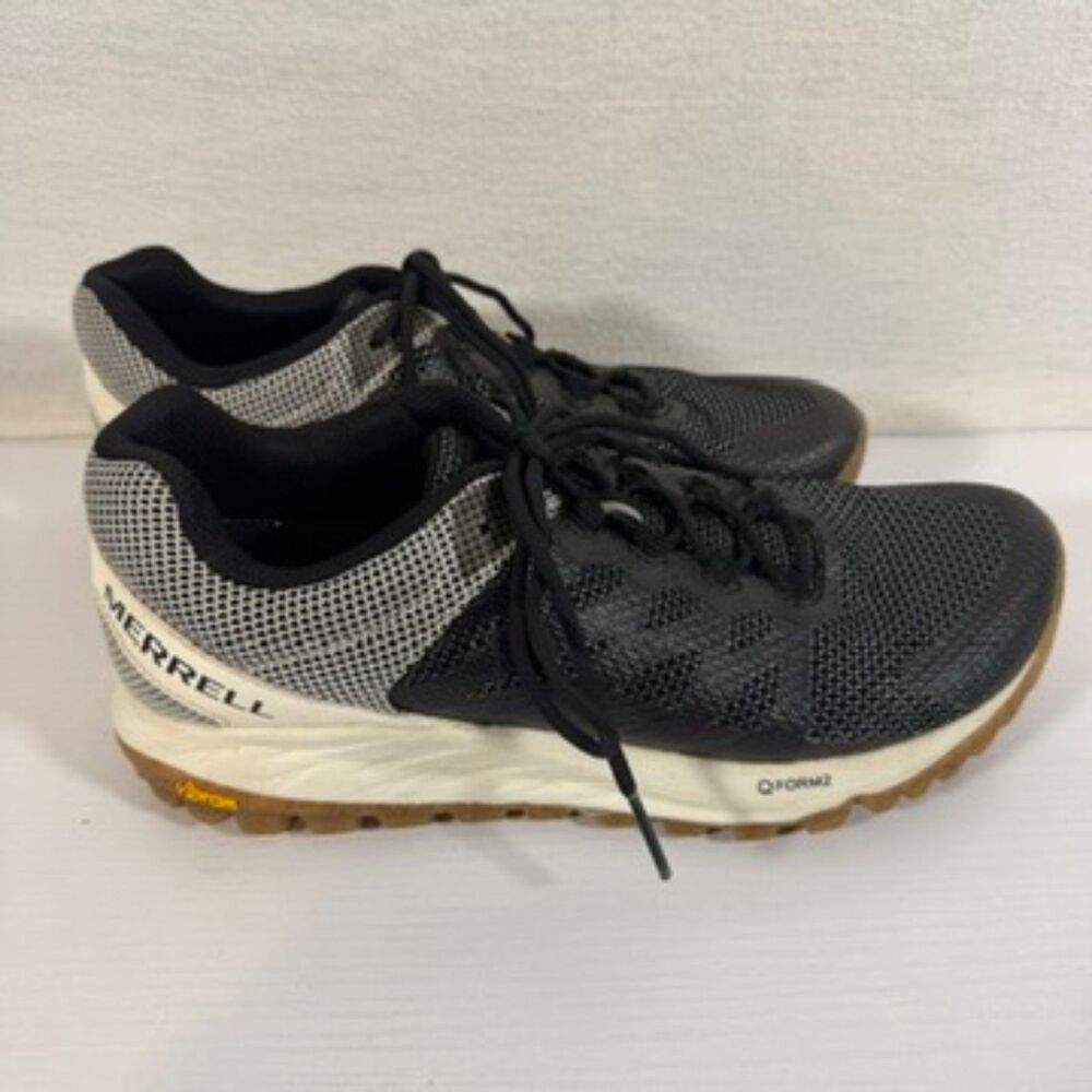 Merrell Antora 2 Black White Trail Running Shoes Women's Size 9.5